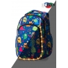 Swiecący plecak szkolny CoolPack LED Strike S 19 L Funny Mosters A18206 + ładowarka