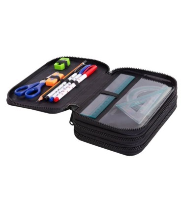 Potrójny piórnik z wyposażeniem Coolpack Jumper 3 Cherries C67238
