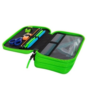 Potrójny piórnik z wyposażeniem Coolpack Jumper 3 MOTYW GRY C67199