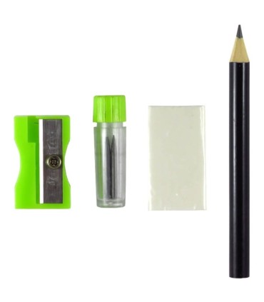 ZESTAW GEOMETRYCZNY 10 ELEMENTÓW COLORINO ZIELONY