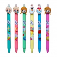 Zestaw 6 sztuk długopisów wymazywalnych Colorino Disney FROZEN KRAINA LODU