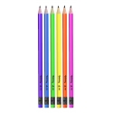 Ołówek trójkątny neonowy HB Colorino - zestaw 6 sztuk