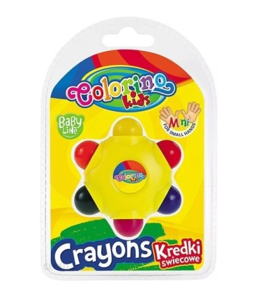 Kredki woskowe 6-kol. Gwiazdka Colorino