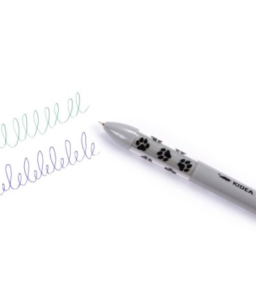 Długopis automatyczny mix 4szt. 2-kolorowe z uszami