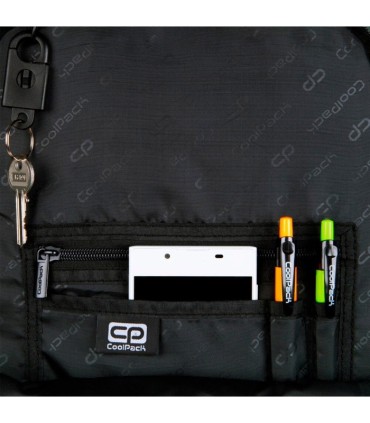 Dwukomorowy plecak szkolny CoolPack Break 30L Snow Green, E24022