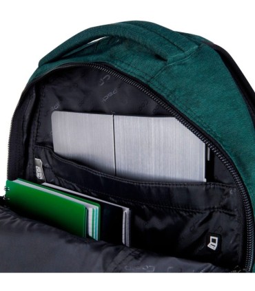 Dwukomorowy plecak szkolny CoolPack Break 30L Snow Green, E24022