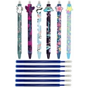 Długopis wymazywalny dla dzieci Colorino - zestaw 6 sztuk + 6 wkładów