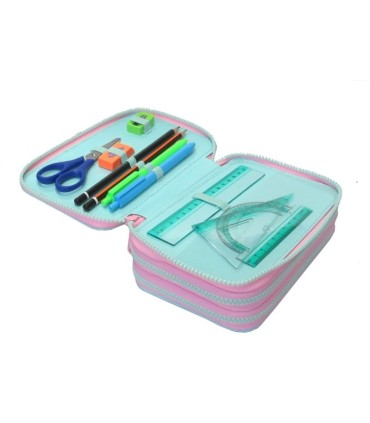 PIÓRNIK POTRÓJNY Z WYPOSAŻENIEM COOLPACK JUMPER 3 GRADIENT STRAWBERRY