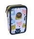 PIÓRNIK POTRÓJNY Z WYPOSAŻENIEM COOLPACK JUMPER 3 HAPPY ANIMALS