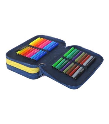 PIÓRNIK POTRÓJNY Z WYPOSAŻENIEM COOLPACK JUMPER 3 HAPPY ANIMALS