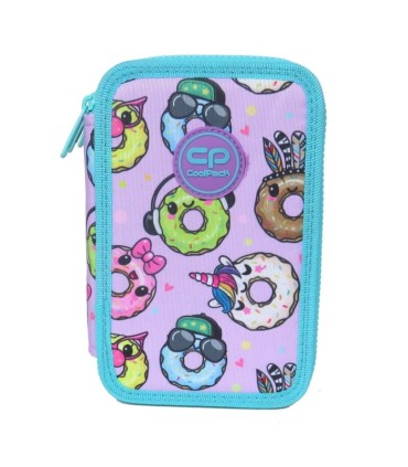 PIÓRNIK POTRÓJNY Z WYPOSAŻENIEM COOLPACK JUMPER 3 HAPPY DONUTS