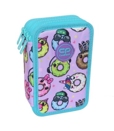 PIÓRNIK POTRÓJNY Z WYPOSAŻENIEM COOLPACK JUMPER 3 HAPPY DONUTS