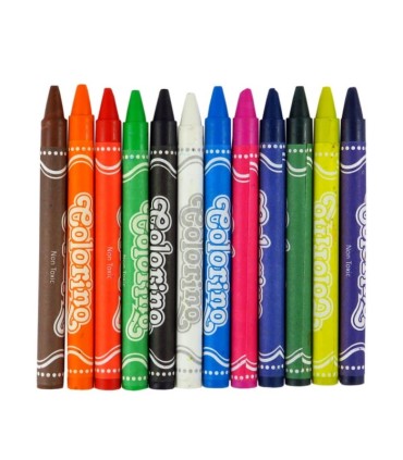 12 kredek świecowych Colorino