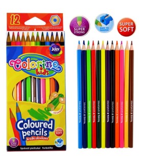 12 kredek ołówkowych sześciokątnych Colorino