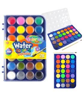 Farby akwarelowe Colorino 28 kolorów + pędzelek