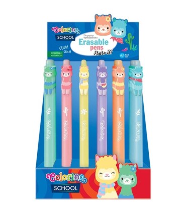 Długopis wymazywalny Colorino LAMA - zestaw 6 sztuk