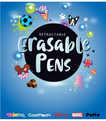 Długopis wymazywalny Colorino LAMA - zestaw 6 sztuk