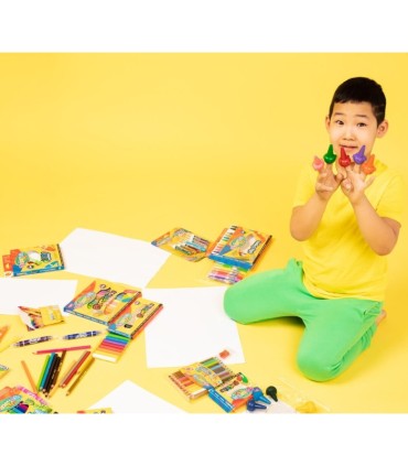 12 kredek świecowych na paluszki zwierzątka Colorino