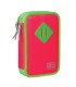 Podwójny piórnik z wyposażeniem, Coolpack Jumper - Rubin Neon