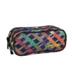 Saszetka piórnik szkolny Coolpack Clever, Rainbow Stripes 661