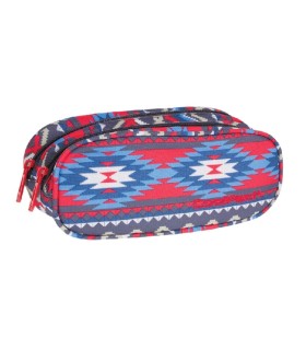 Saszetka piórnik szkolny Coolpack Clever, Boho Beige 804