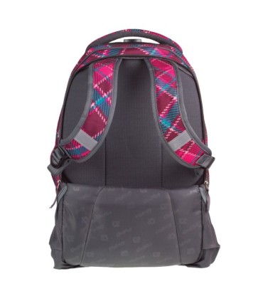 Plecak szkolny na kółkach CoolPack Target Cranberry Check 631