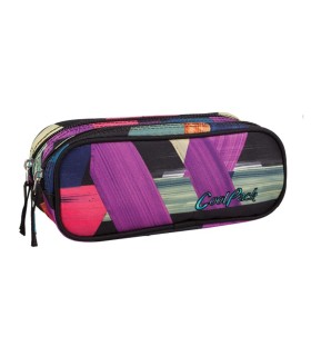 Saszetka piórnik szkolny Coolpack Clever, Color Strokes 675