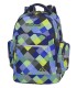 Młodzieżowy plecak szkolny CoolPack Brick 28 l, Blue Patchwork A497