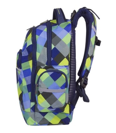 Młodzieżowy plecak szkolny CoolPack Brick 28 l, Blue Patchwork A497