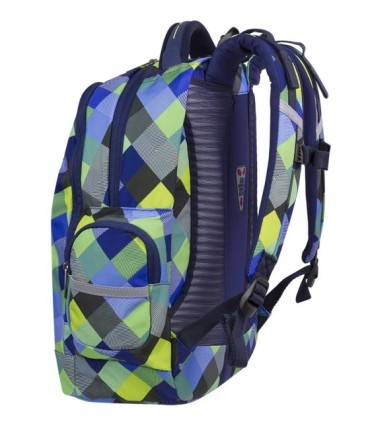 Młodzieżowy plecak szkolny CoolPack Brick 28 l, Blue Patchwork A497