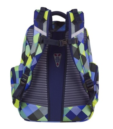 Młodzieżowy plecak szkolny CoolPack Brick 28 l, Blue Patchwork A497