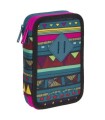 Podwójny piórnik z wyposażeniem, Coolpack Jumper 2, Mexican Trip A439