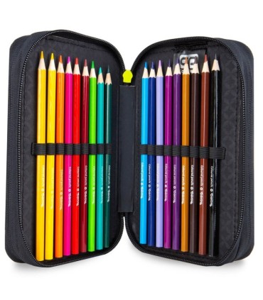 Potrójny piórnik z wyposażeniem, Coolpack Jumper 3, COMICS, A67202