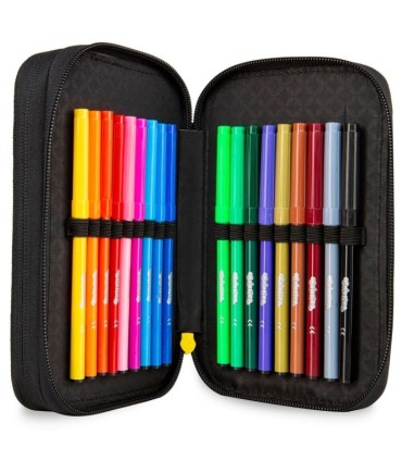 Potrójny piórnik z wyposażeniem, Coolpack Jumper 3, DINOSAURS, A67204