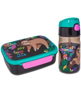 Zestaw: bidon + śniadaniówka Colorino LENIWIEC