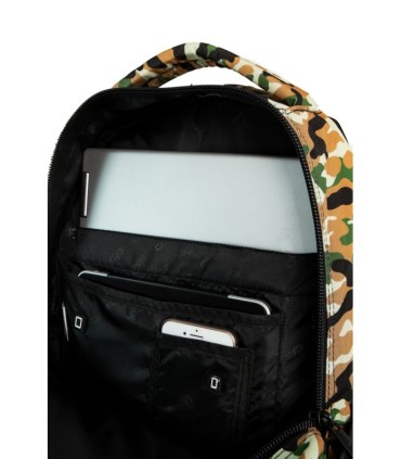 Plecak szkolny CoolPack Bentley 30L, CAMO  DESERT BADGES A16109