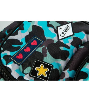 Plecak szkolny CoolPack Dart XL 27L, CAMO  BLUE BADGES A29113