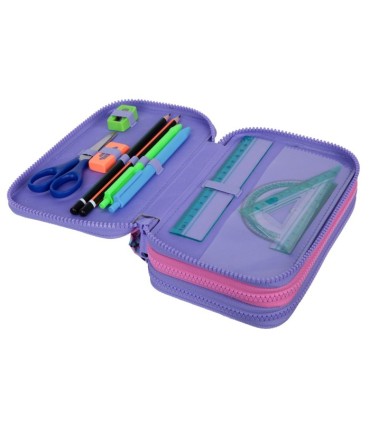 PIÓRNIK POTRÓJNY Z WYPOSAŻENIEM COOLPACK JUMPER 3 PASTEL HEARTS