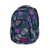 Dwukomorowy plecak szkolny CoolPack Strike L 27L, Skull&Roses B18049