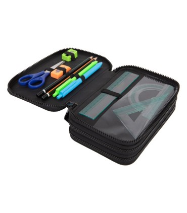 PIÓRNIK POTRÓJNY Z WYPOSAŻENIEM COOLPACK JUMPER 3, Daisy Black