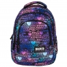 Plecak szkolny 26 L trzykomorowy Derform BACKUP model X DANCE HEARTS