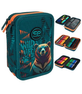 Piórnik potrójny z wyposażeniem Jumper 3 COOLPACK, BEAR