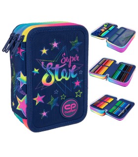 Piórnik potrójny z wyposażeniem Jumper 3 COOLPACK, STARS
