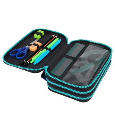 Piórnik potrójny z wyposażeniem Jumper 3 COOLPACK, GAMER CHESS