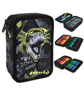 Piórnik potrójny z wyposażeniem Jumper 3 COOLPACK, DINOPARK