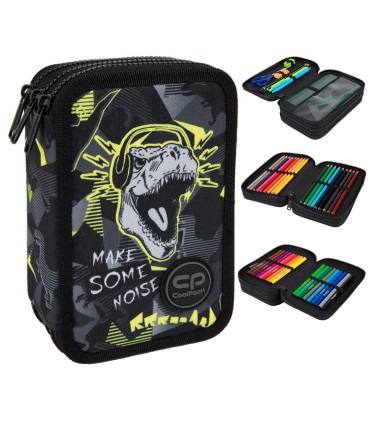 Piórnik potrójny z wyposażeniem Jumper 3 COOLPACK, DINOPARK