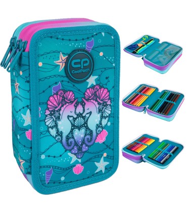 Piórnik potrójny z wyposażeniem Jumper 3 COOLPACK, SEAFISH