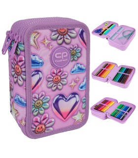 Piórnik potrójny z wyposażeniem Jumper 3 COOLPACK, BALLOONS