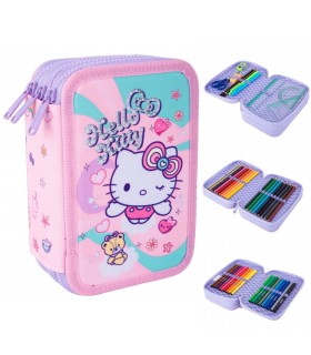 Piórnik potrójny z wyposażeniem Jumper 3 COOLPACK, HELLO KITTY SANRIO