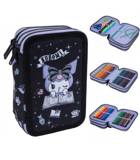 Piórnik potrójny z wyposażeniem Jumper 3 COOLPACK, KUROMI SANRIO